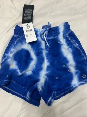 Chaser Blue Tie Dye Star Shorts